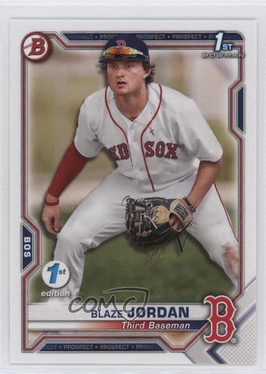 2021 Bowman 1st Edition Blaze Jordan #BFE-71 y1s