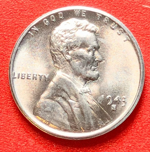 1943-S Lincoln Wheat Cent Penny GEM RD BU From an Original Bank Roll