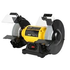 4.8A 3/4HP 8-Inch Bench Grinder, 3600rpm Table Grinder with Two Protective Ey...