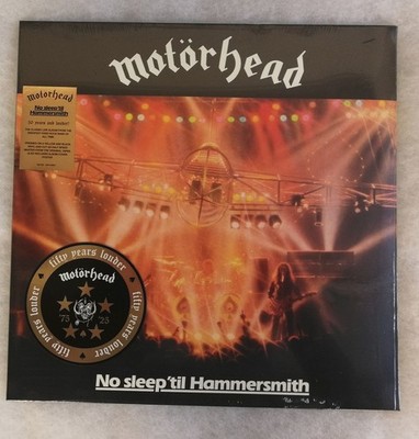 12'' LP yellow Vinyl Motörhead No Sleep 'Til Hammersmith Live half speed - X163