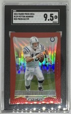 2024 Panini Deca Prizm: /199 Red Wave Prizm — PEYTON MANNING 9.5 MINT SGC
