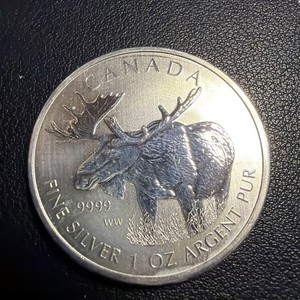 2012 Canada Moose $5 Wildlife Series Coin 1 oz .9999 Fine Silver G9775
