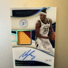 Panini Immaculate 19-20 Myles Turner Indiana Pacers Hard Signed Patch Auto /33