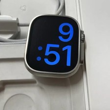 Apple Watch Ultra 1 Natural SS 86 Battery, Unused Orange Strap