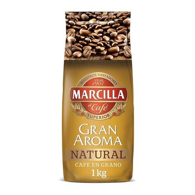 3 X 1 Kg - MARCILLA GRAN AROMA NATURAL BEAN COFFEE KAFFEE CAFE