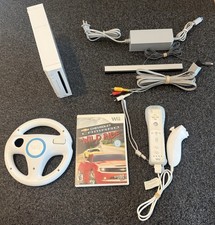 Console Nintendo Wii bianca RVL-001 compatibile Gamecube con controller e cavi