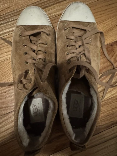 Sneakers UGG donna EVERA 1888 Ta pelle scamosciata foderata shearling taglia 9