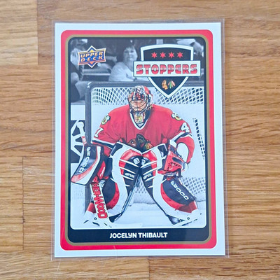 Upper Deck 2025-26 Blackhawks Centennial Jocelyn Thibault Stoppers Gold S-9