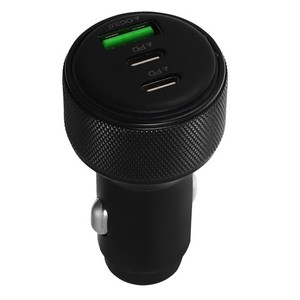 Fast Charging Car Charger Aluminum Alloy Adapter With Threaded Design Against