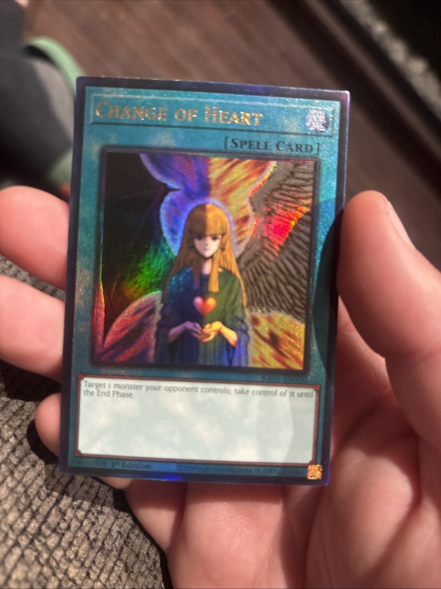Change of Heart RA01-EN050 Platinum Secret Rare NM | eBay