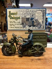 Harley Davidson cast iron 1928 replica parcel post cycle limited edtion