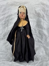 Vintage Nun Doll Composition Face Cloth Body Religious Folk Doll