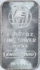1 Troy Ounce Silver Bar Engelhard Short E *4960
