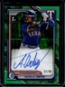 2024 Bowman Sapphire Abimelec Ortiz Chrome Auto Refractor Green 1st #/99 Rangers
