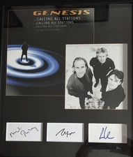 Genesis - Calling All Stations Signed Autographed Display Frame