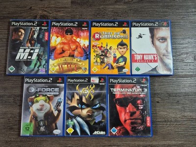 PS2 Playstation 2 Spiele Konvolut 7 Stück Terminator Wrestling Tony Hawk Vexx  