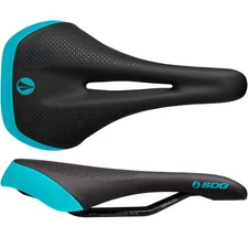 SDG Allure V2 Bike Saddle with Lux-Alloy Rails, Microfiber Top, Pressure Relief