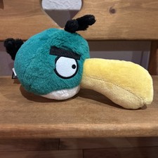 Angry Birds Hal Plush Closed Beak Green Toucan Bird Commonwealth No Sound 2010