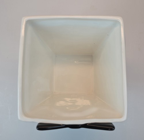 Vaso fioriera vintage smoking Burton & Burton alto 5,5 pollici - Foto 2 di 13