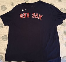 Nike Rafael Devers Boston Red Sox Player Cotton T Shirt Jersey Navy Men’s 2XL