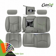 2003-2006 Fits Chevy Silverado 1500 2500 3500 Rear Row 40 60 Seat Cover Gray