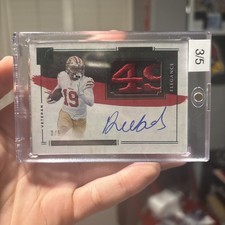 2021 Panini Impeccable Deebo Samuel Vet Patch Auto /5 PLAYER WORN NASTY PATCH 