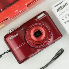 Nikon COOLPIX L30 20.1MP Digital Camera - Red for sale online | eBay