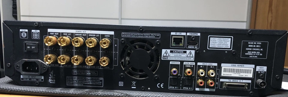 Harman/Kardon BDS570 5.1 Heimkino BluRay Receiver 3D HDMI + Fernbedienung - Bild 4 von 4