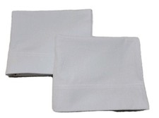 Set of 2 Light Blue Flannel Pillowcases. 20 X 31 Standard/queen