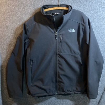 The North Face Jacket Mens XL Black WindWall Softshell Full Zip Chest Pocket