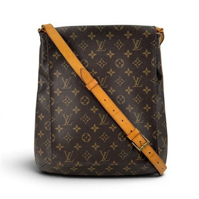 Echte LOUIS VUITTON Monogramm Musette M51256 Schultertasche Crossbody Messenger