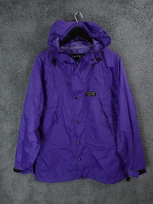 Mountain Hardwear Jacke Herren Small Lila Regenmantel Outdoor Wandern Windbreaker