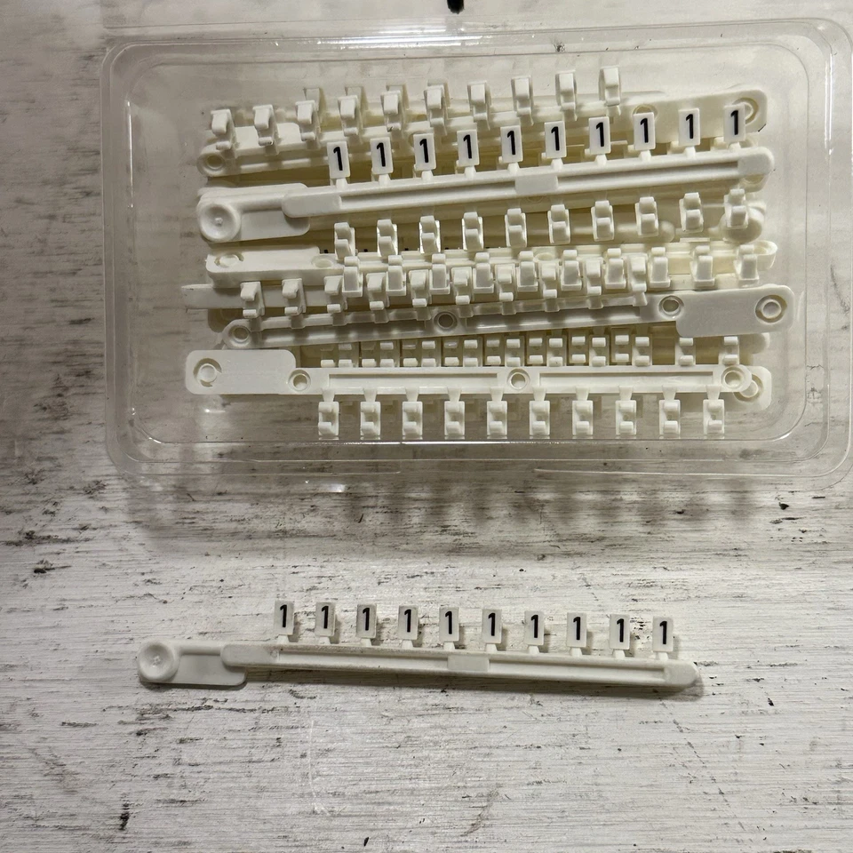 Lot Of 18 Wieland 04.841.2150.0 Tear-Off Marking Strips 9704 A / 1-0 B - Image 2 of 4