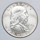 New Listing1960 D Franklin Silver Half Dollar AU Details 90% Silver US 50C Numismatic Coin