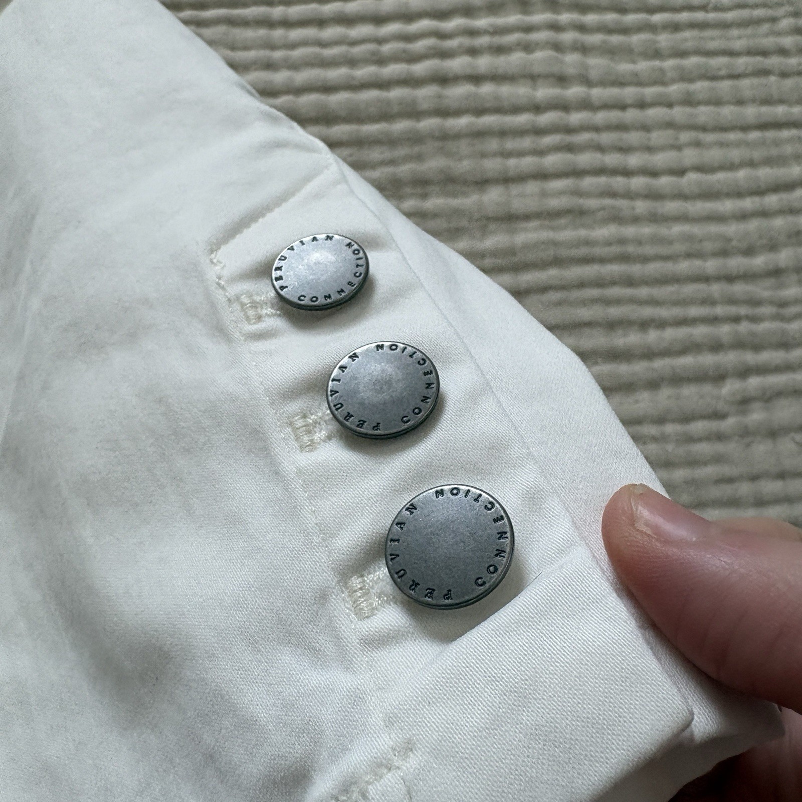 Peruvian Connection White Ryder Pants Skinny Wome… - image 4