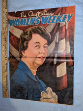 VINTAGE WARTIME 1943 AUSTRALIAN WOMEN'S WEEKLY MAGAZINE E ROOSEVELT DINAH SHORE