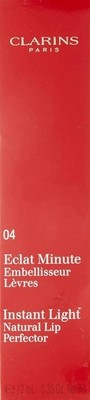 Clarins Eclat Minute Instant Light Natural Lip Perfector 04 Petal Shimmer 0.35oz