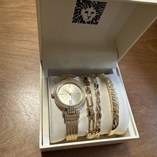 Anne Klein Womens Premium Crystal Accented Go...