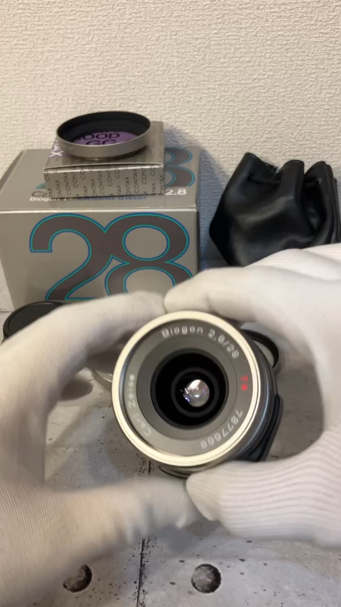 Box [Unused] CONTAX Carl Zeiss Biogon 28mm f2.8 Lens For G1 G2