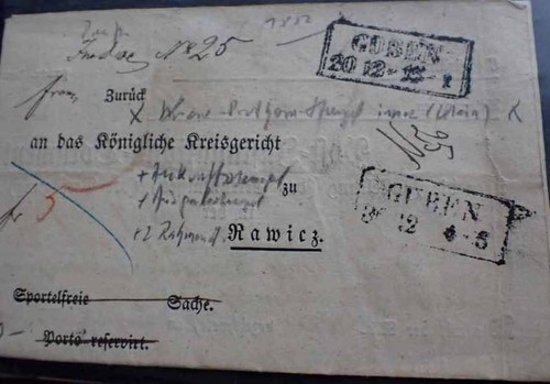 1840-1900 PRALL ALBUM COMPLETO DI LETTERE/DOCUMENTI DI INSINUAZIONE/CONSEGNA