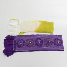 Obiage Kimono Accessories For Furisode Chrysanthemum pattern Purple Women's