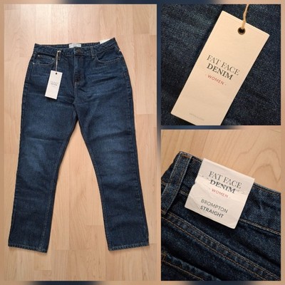 BNWT - FAT FACE size 12R Brompton Straight Denim Jeans NEW with TAGS