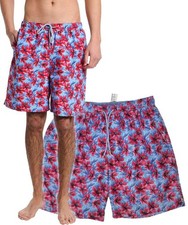 PETER MILLAR Seaside Mens Large Spanish Flowers SWIM TRUNKS Mesh Lining Mint 