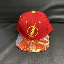 THE FLASH DC Comics Six Flags Red Snapback Fit Hat