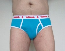 Slip bleu ciel aussieBum à ouverture taille M