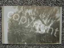 RPPC-REDLANDS CA-RESIDENCE VIEW-SHADED BY TREES-CALIFORNIA REAL PHOTO-CAL