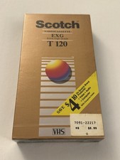 Scotch EXG Extra High Grade T 120 Blank VHS Tape New J41
