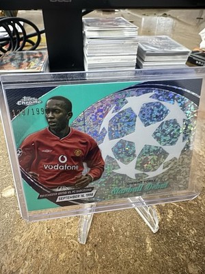 Dwight Yorke Topps Chrome UCC 2024 Starball Debut 128/199 Manchester United