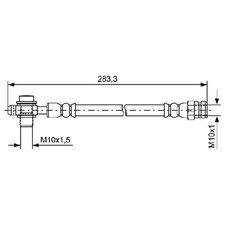 2x Bremsschlauch hinten für VW CC B7 358 Passat 365 B6 3C2 3C5 362 357 id12828