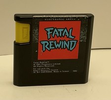 Sega Genesis Fatal Rewind 1991 Cartridge - Working
